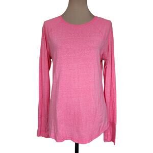 Tek Gear Medium Red Pink Long Sleeve Tee Shirt Top